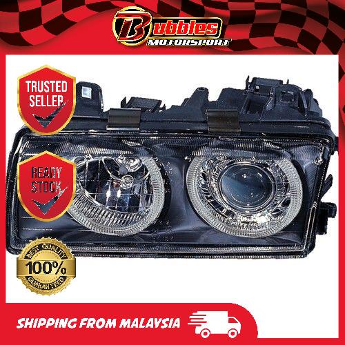 BMW E36 4D Head Lamp Crystal Glass Lens W/Rim Shopee Malaysia