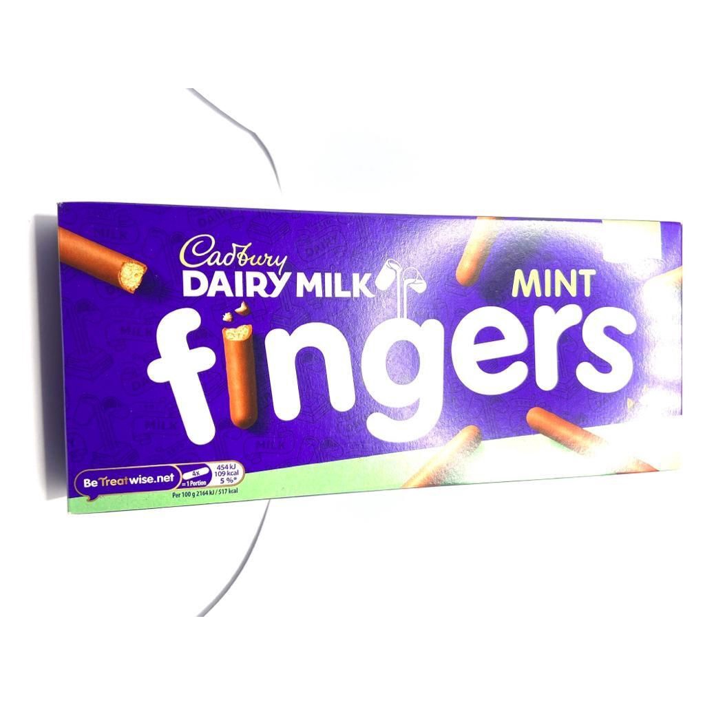 Cadbury Dairy Milk Mint Chocolate Fingers 114g Shopee Malaysia
