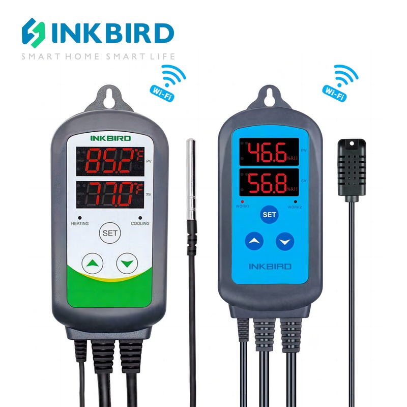 INKBIRD Temperature Controller ITC308 WIFI + Humidity Control IHC200