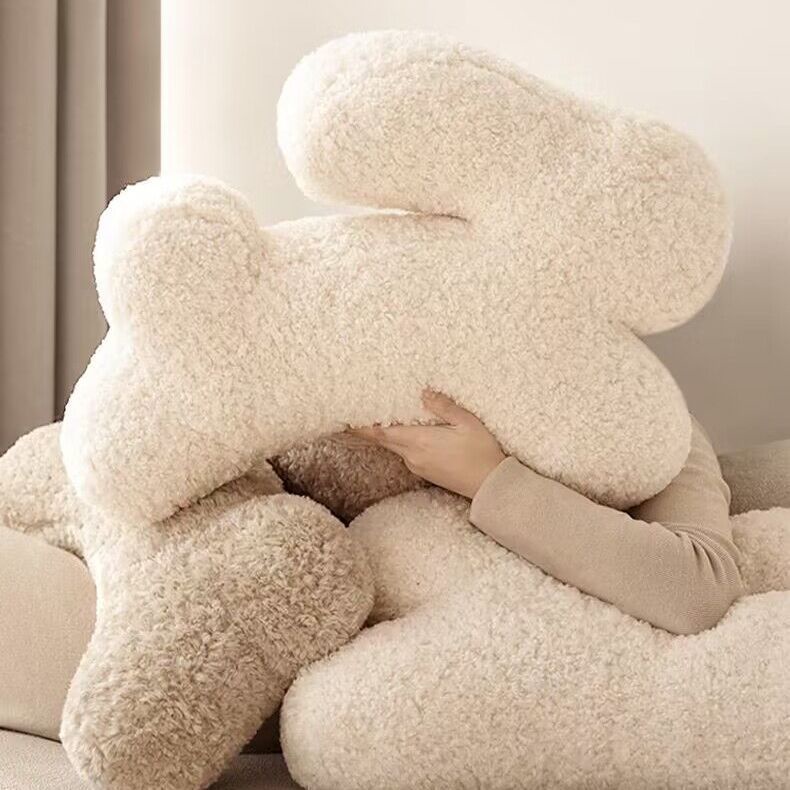 Cut Cream Rabbit Pipe Rabbit Shaped Cushion Living Room Sofa Bed Window ...