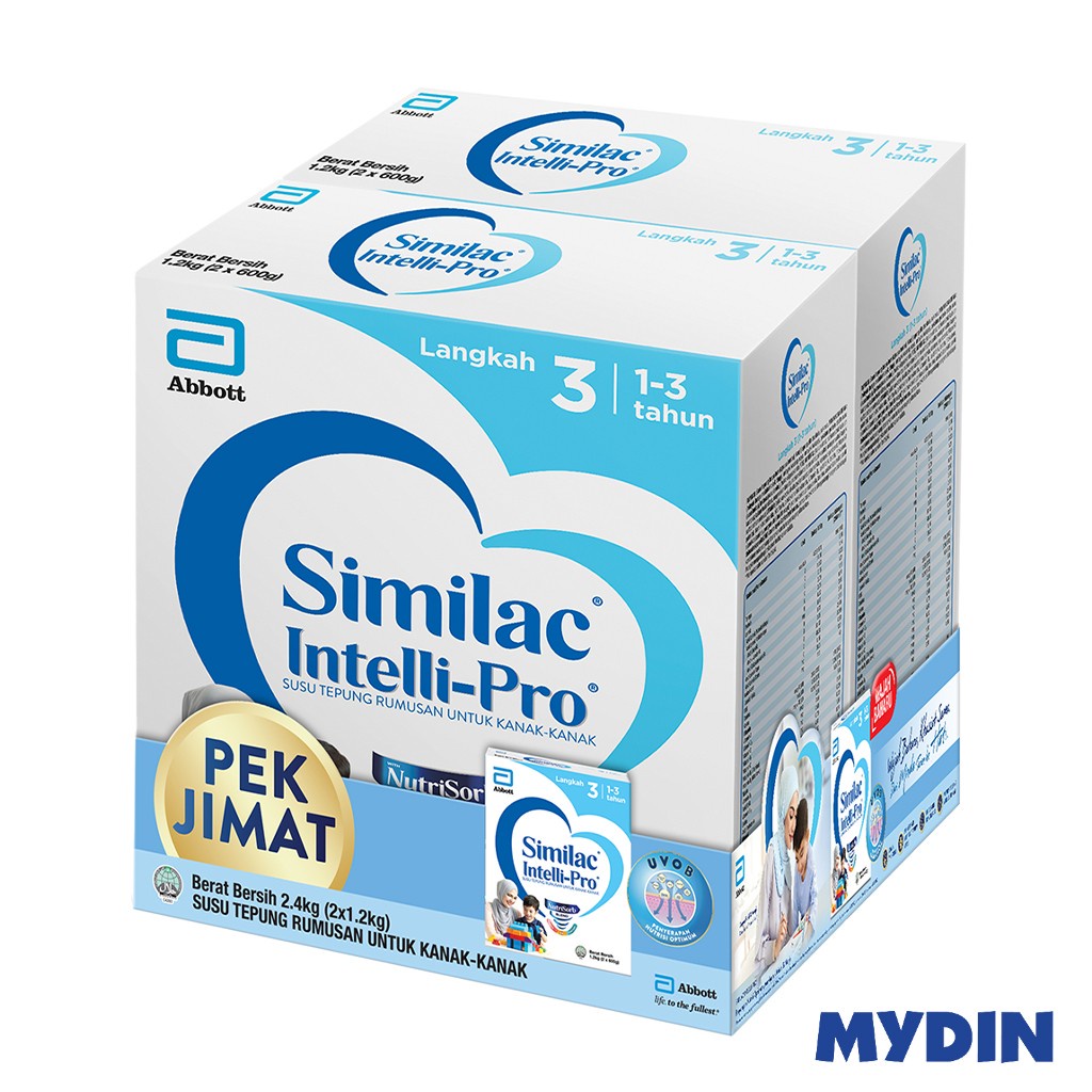 Similac Intelli-Pro Step 3 With Premium (1.2kg x 2) | Shopee Malaysia
