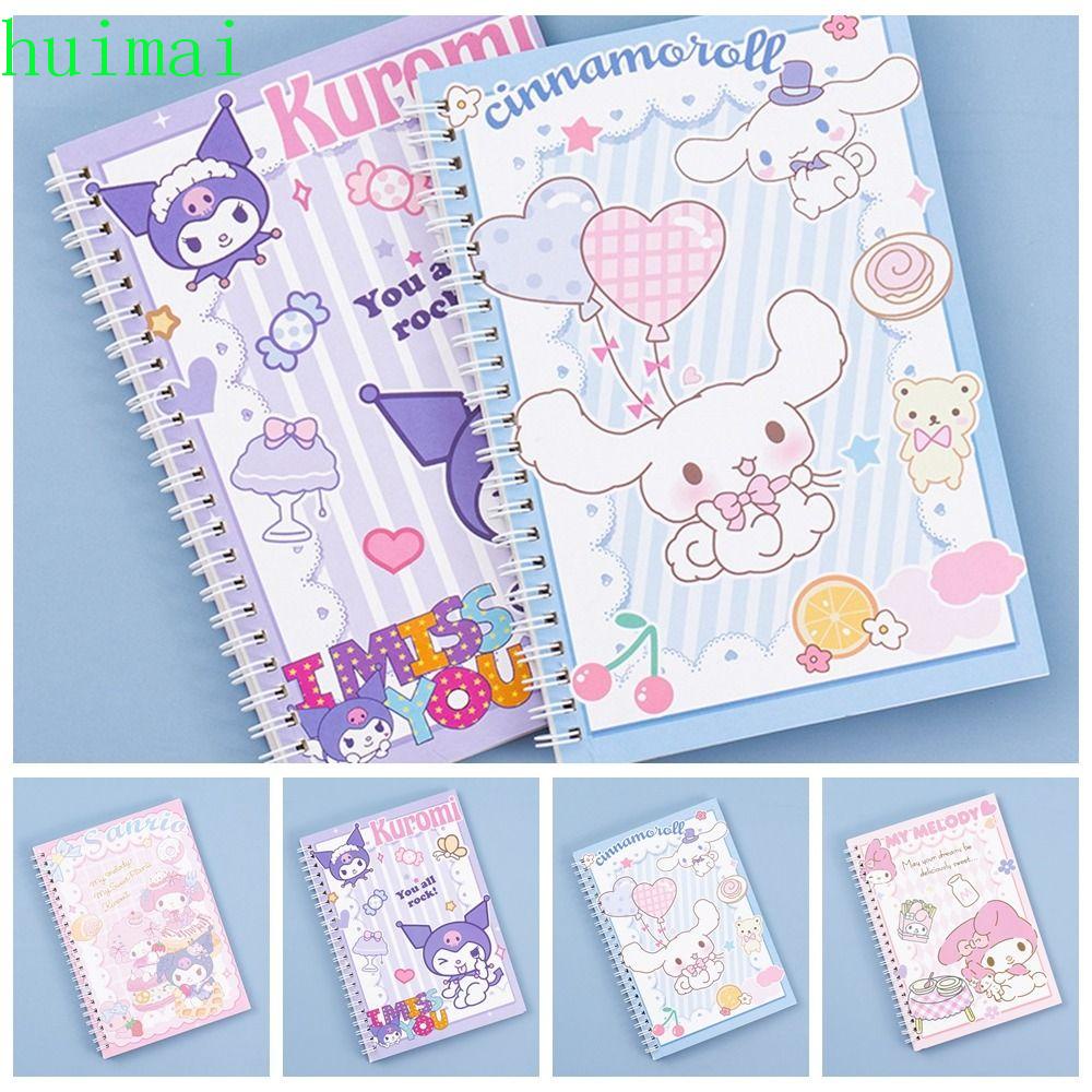 HUIMAI Loose Leaf Notepad, Anime Taking Notes A5 Binder Ring Notepad ...