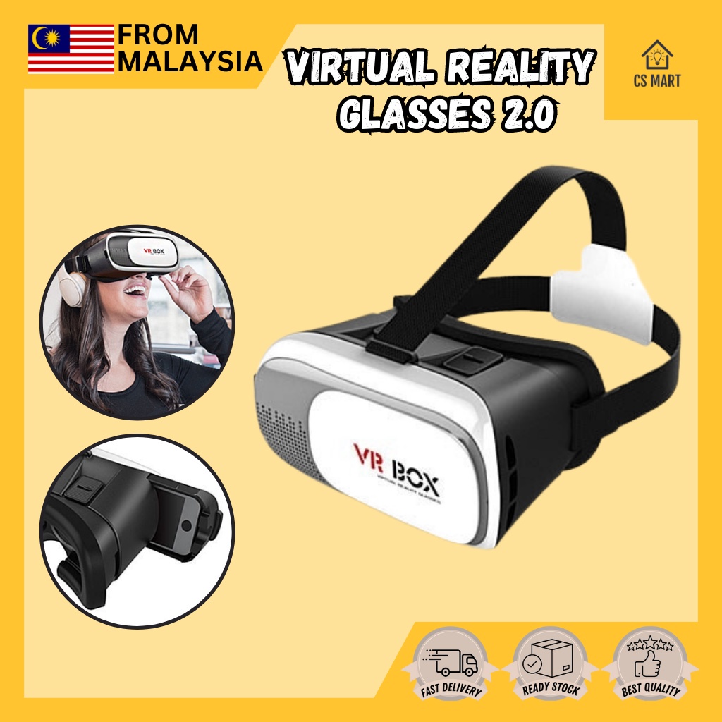 VR Box Headset For Mobile Phone 2nd Generation 3D Virtual Reality Glasses  2.0 Cermin Mata VR 3D Movies Games 3D VR Box | Shopee Malaysia