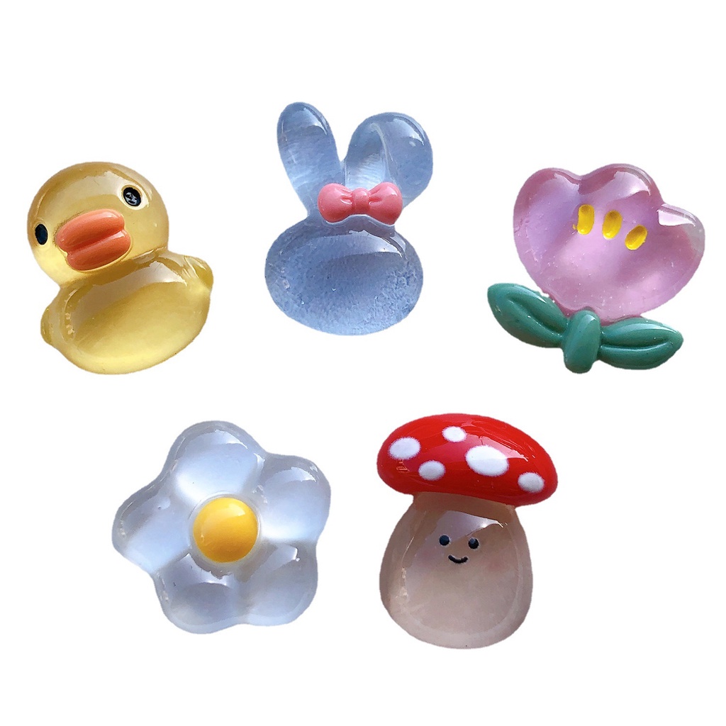 Cartoon Tulip Flower Jibitz Croc Crystal Mushroom Jibbits Charm Duck ...