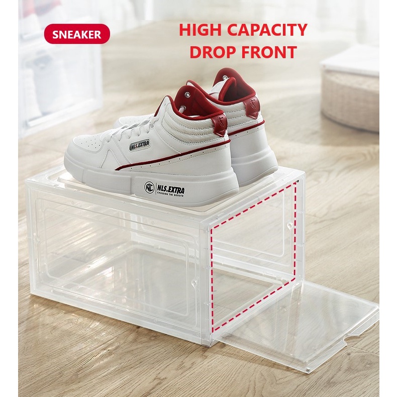 Magnetic Drop Front Sneaker Shoe Box 1box | Shopee Malaysia