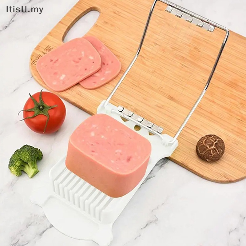 Buy 2 Get 2% Luncheon Meat Slicer 304 Reinforced Stainless Steel Boiled Egg Fruit Soft Cheese Slicer Spam Cutter Canned Meat Slicer I4543553179