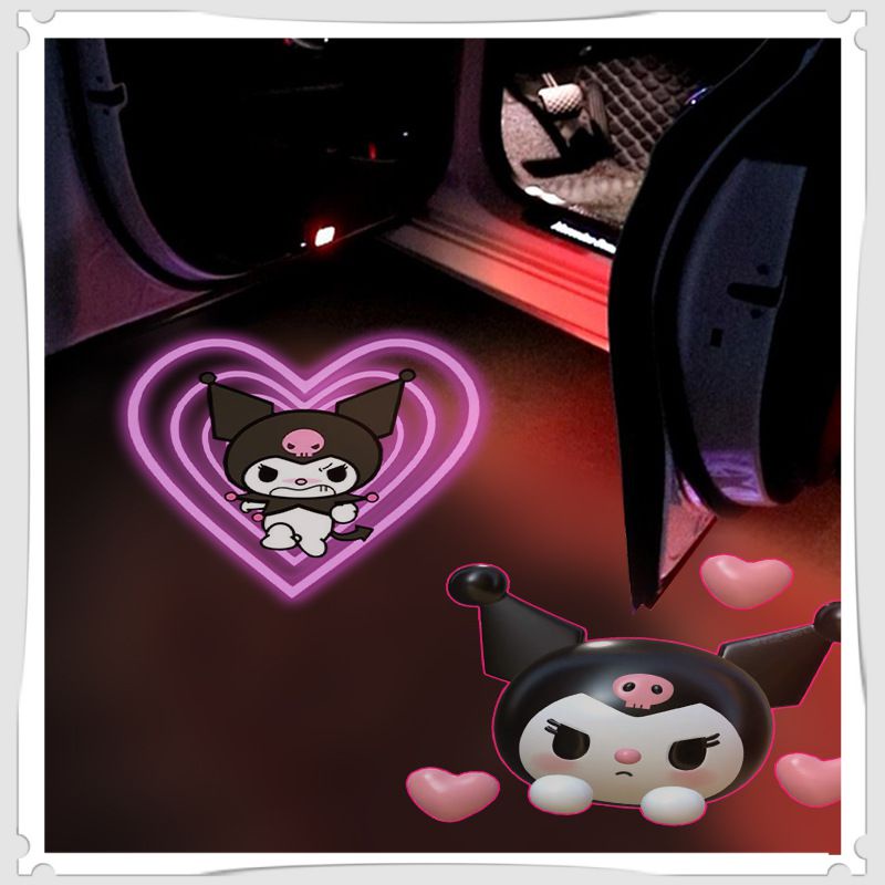 Kawaii Sanrio Light Anime My Melody Kuromi Cartoon Cute Car