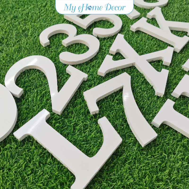 H10CM Weatherproof block lettering cut out lettering house number PVC
