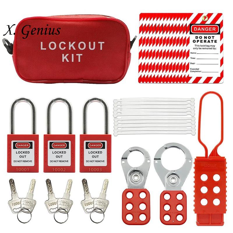 Lockout Tagout Set -Lockout Tagout Tag, Nylon Tie, Nylon Storage Bag ...