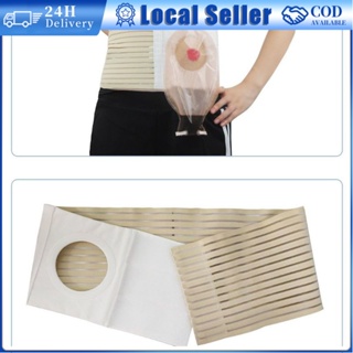 Portable Ostomy Belt Unisex Waist Support Belt Medical Stoma Support  Abdominal Binder with 2PCS Ostomy Bag