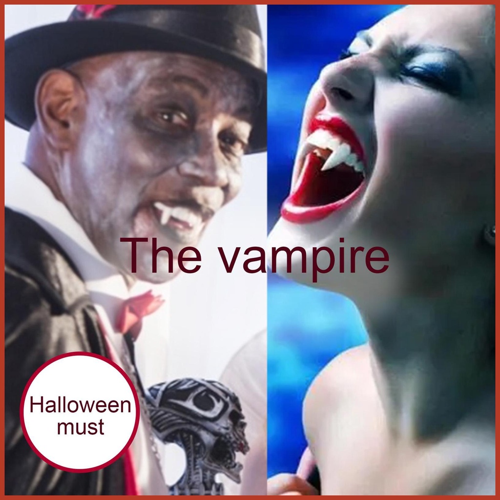 White Vampire Fangs for Custom Decor Vampire Fake Teeth Braces Kit for Dentures Costume DIY