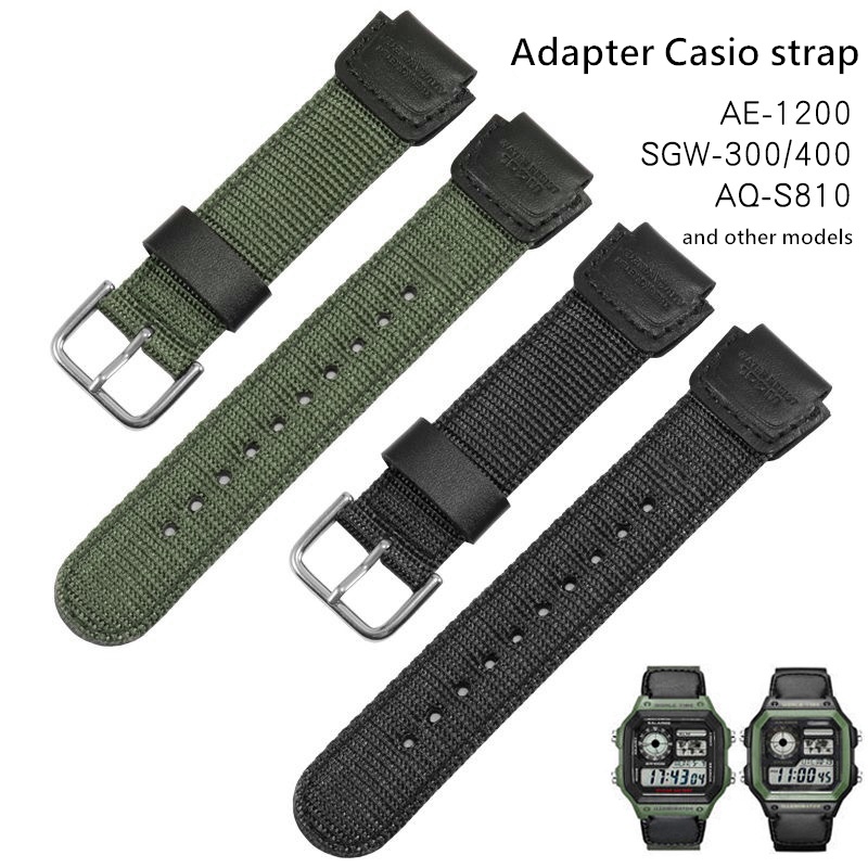 18mm Nylon Watch Band Strap Suit For Casio G Shock Ae 1000 W S200h W 800h W 216h 735h W 215 Aeq 1901