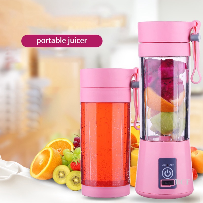 BCF Portable Blender USB Mixer 380ML Electric Juicer Machine Smoothie