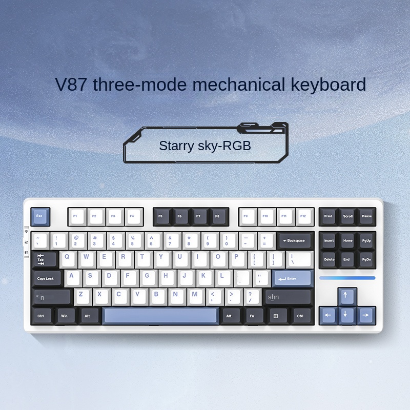 VGN V87 Pro Three mode full key hot swappable RGB mechanical keyboard ...