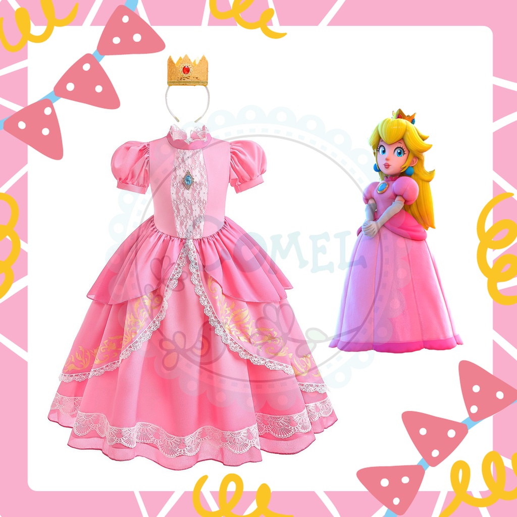 Flower girl peach-coloured formal dress 100-150 cm