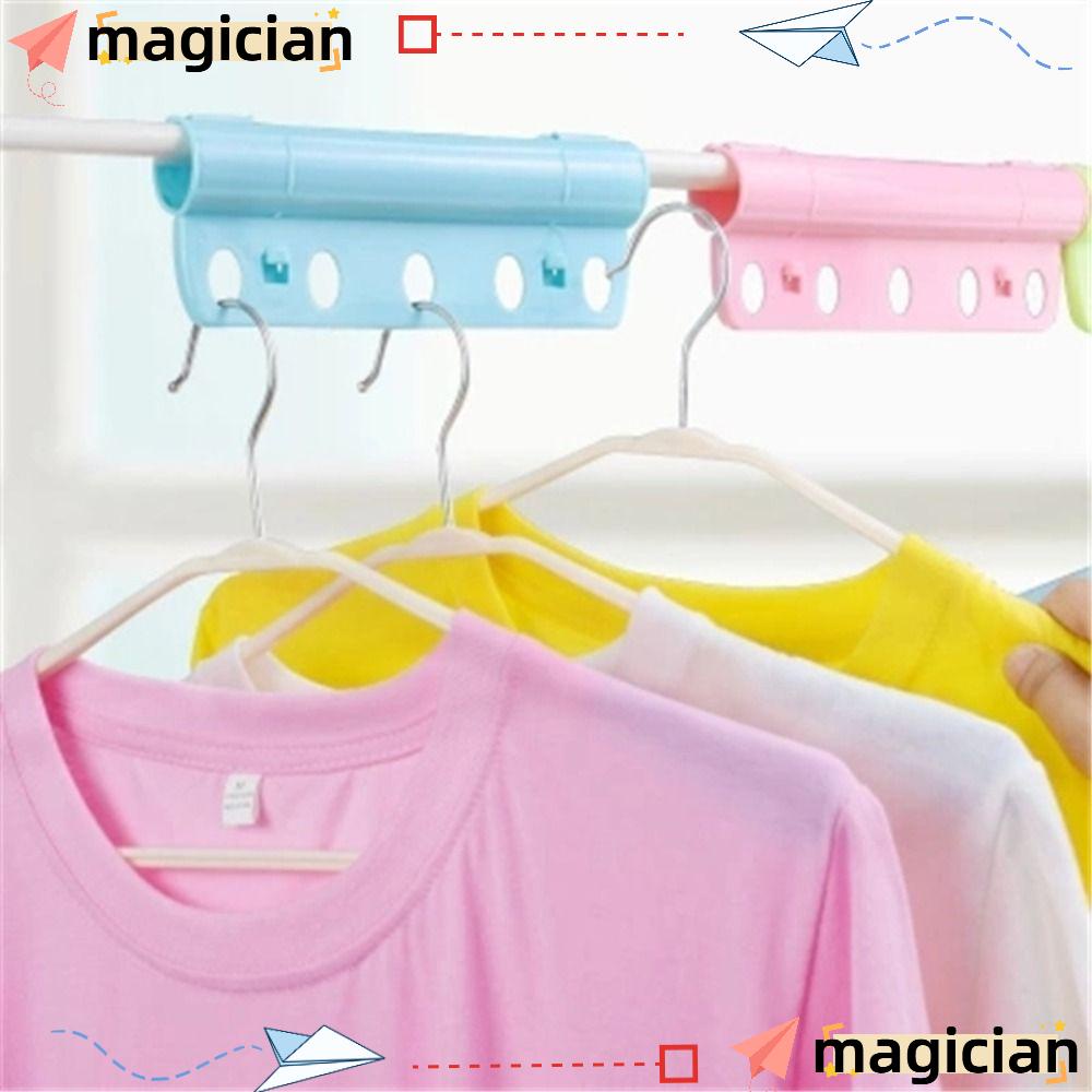 MAGIC Balcony Clothes Drying Rack, 5 Holes ABS Windproof Drying Rack