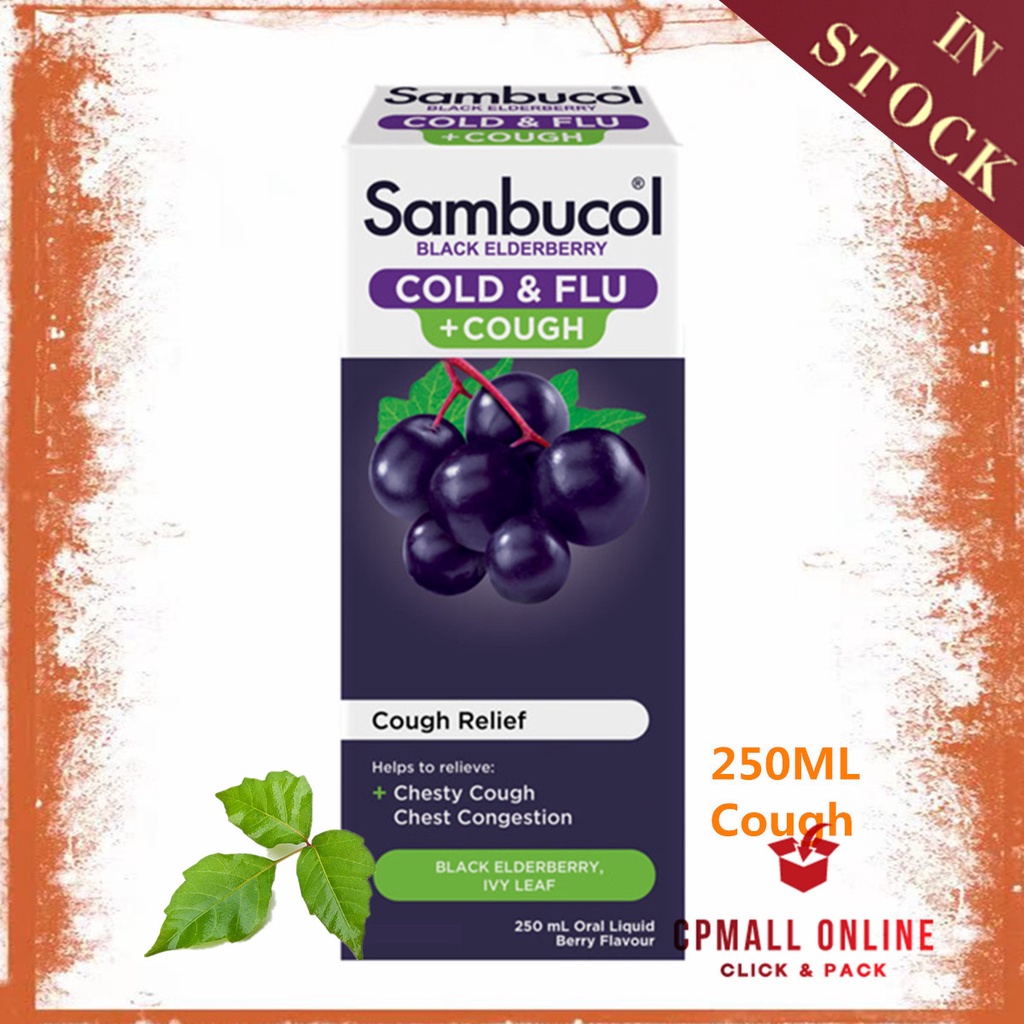 [Expiry Date 09/2025] Sambucol 成人止咳糖浆 Cold & Flu Cough Relief Syrup