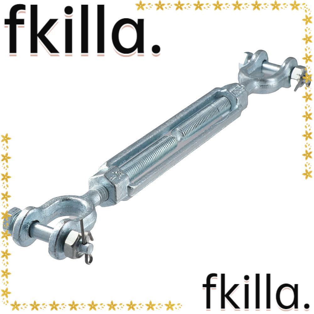FKILLA1 Turnbuckle Wire Tensioner, Galvanized Jaw and Jaw Turnbuckle, Durable Carbon Steel 1/2"x