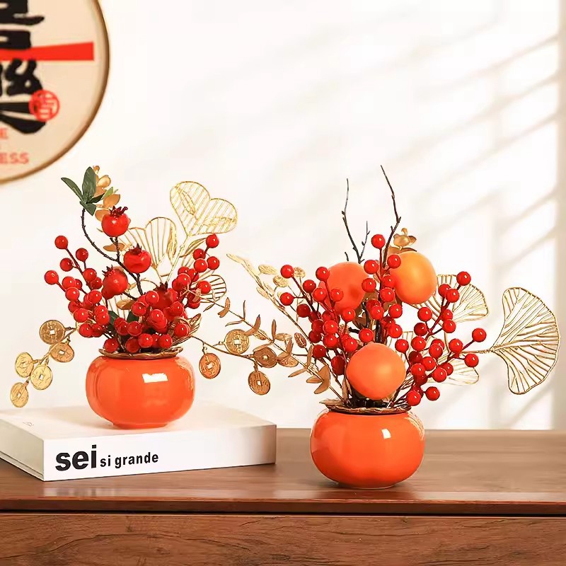 2025 Spring Festival Hanging Pendant Simple Simulated Potted Plants