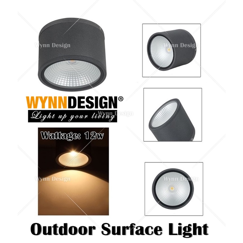 Wynn Design Outdoor Surface Downlight Weather Proof Mounted Spotlight