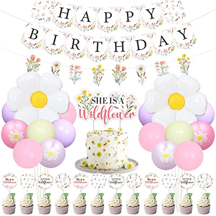 DEACORY 36pc Wildflower Cupcake Toppers - Floral Cake Decor For Baby Shower, Wedding, Parties - View #8