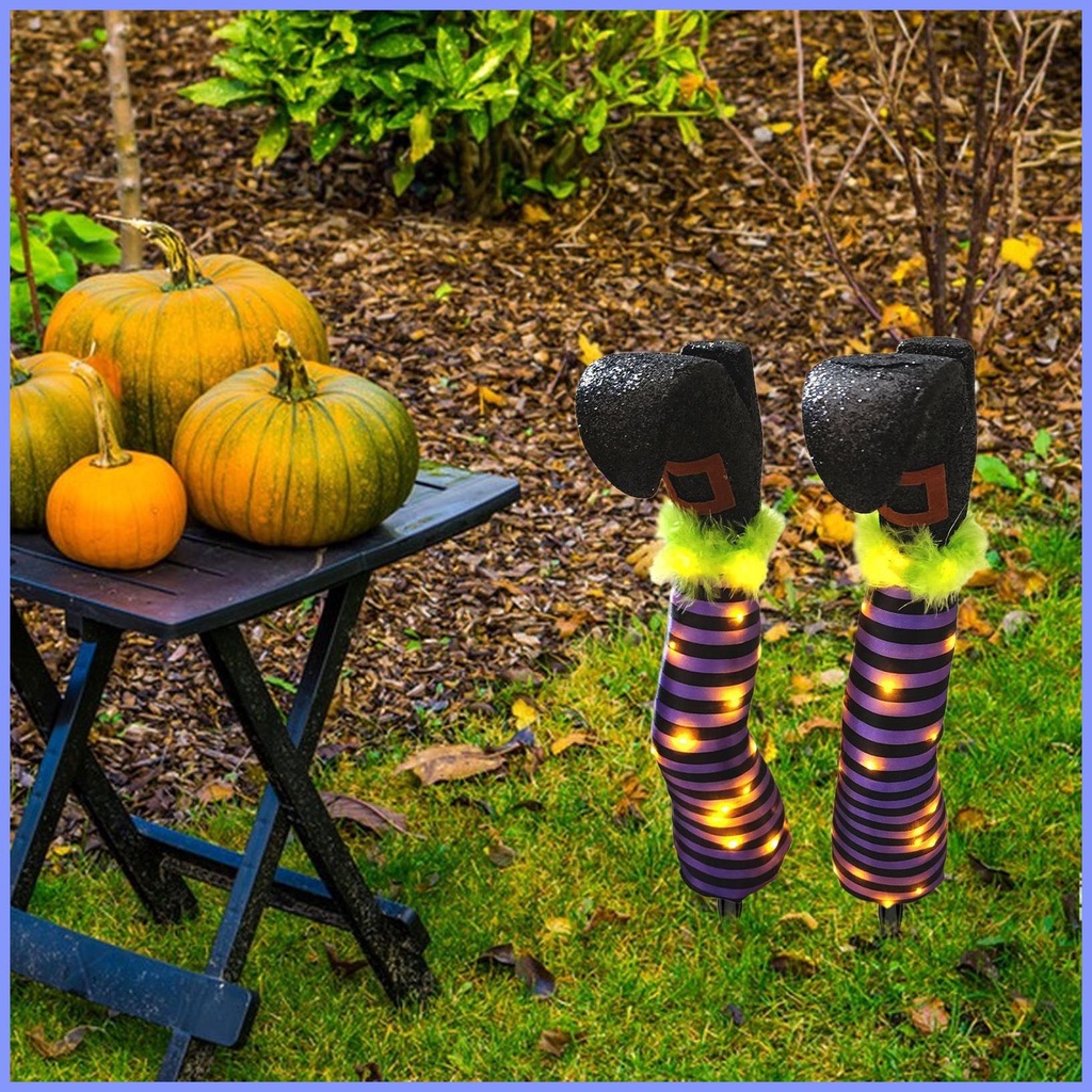 Wicked Witch Legs Lighted Vivid Party Prop Halloween Legs Indoor