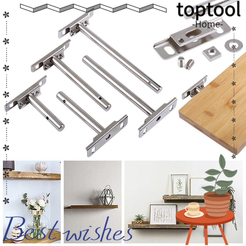 TOPTOOL Shelf Bracket, Wall Shelves Supports Steel Brackets Shelves