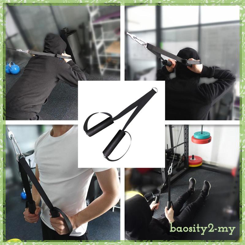 [BaositybbMY] Triceps Rope Pull Down Handle Bodybuilding Pulley System