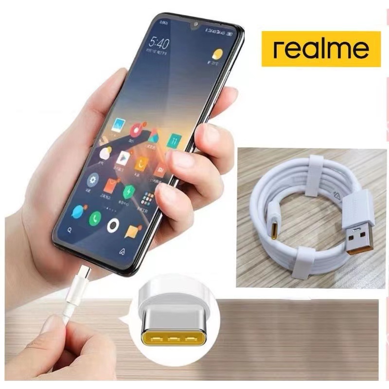 REALME SuperVOOC Flash Cable Type C USB Rapid Cable Data 1M 1 Meter ...