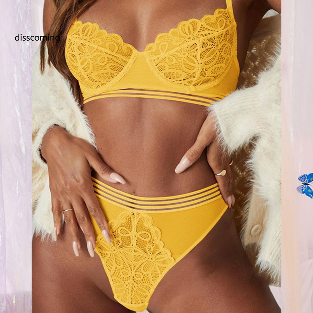 SL Breathable Bra and Underwear Set Nonsticky Bra and Panty Combo