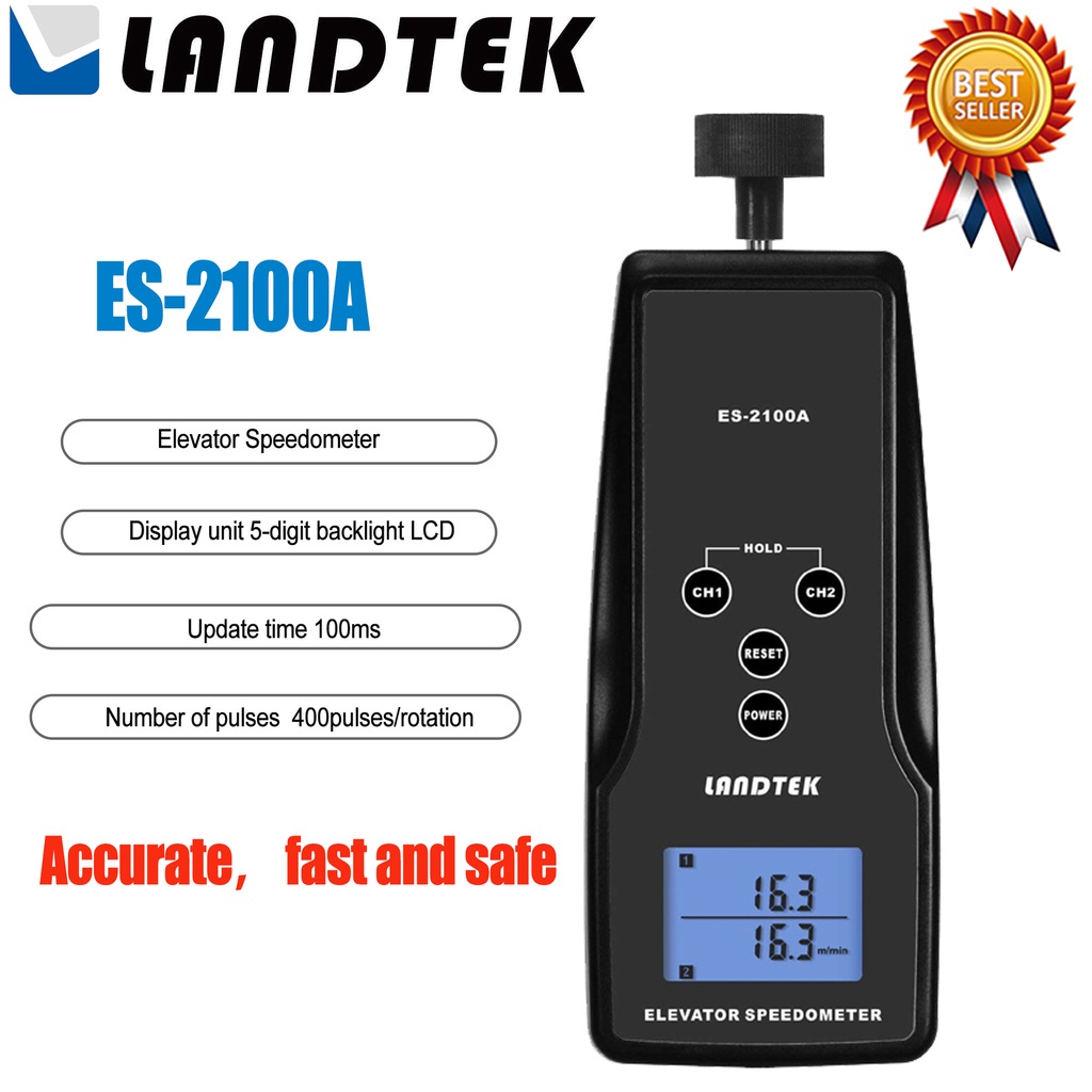 LANDTEK ES2100A Elevator Speedometer Handheld Speedometer Use For