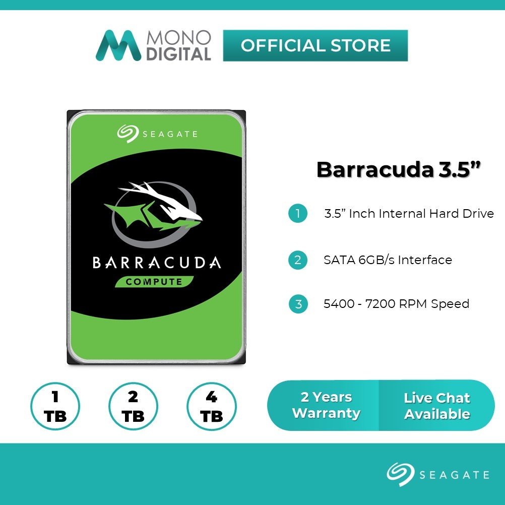 Seagate 8TB BarraCuda SATA III 3.5 5400 rpm Internal