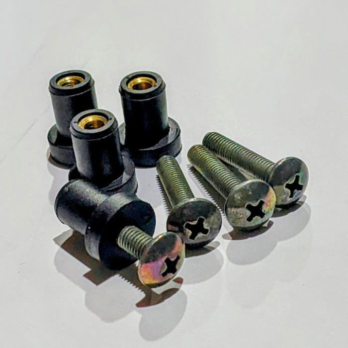 Visor Bolt Rubber Nut Windshield Nmax Lexi Aerox R15 Vixion Xmax Shopee Malaysia