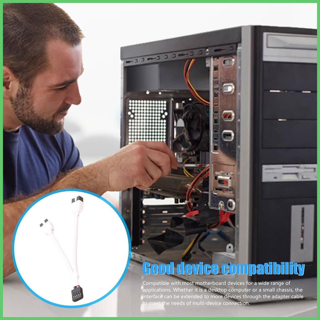 Motherboard USB Y Splitter Cable Motherboard Extension Cable Splitter