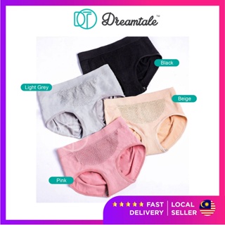 Dreamtale Women Panties High Waist Solid Colour Panties Plus Size Women  Underwear Ladies Panties Seluar Dalam