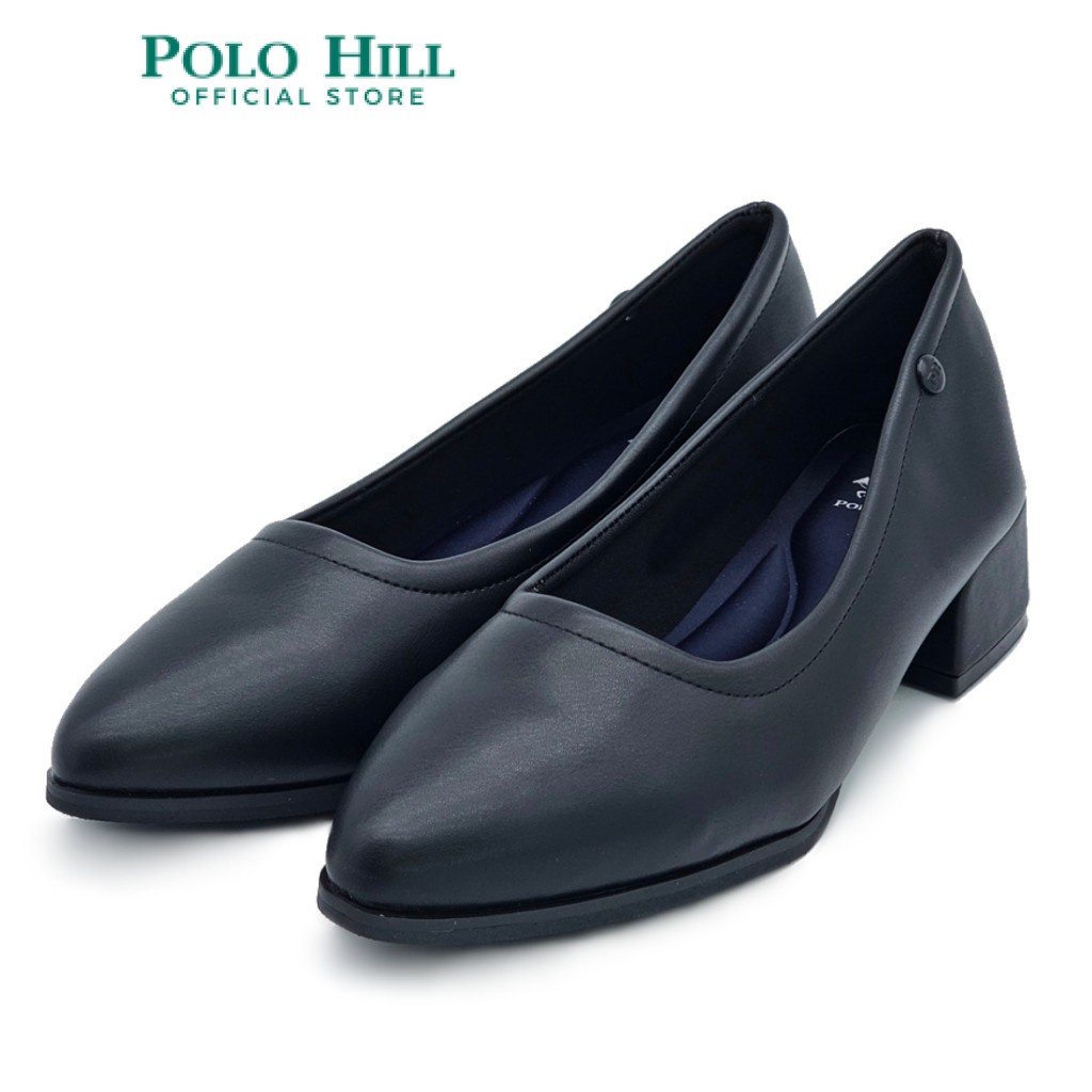 POLO HILL Ladies Pointed Toe Block Heels PLSH-LS5231 (Black/Brown ...