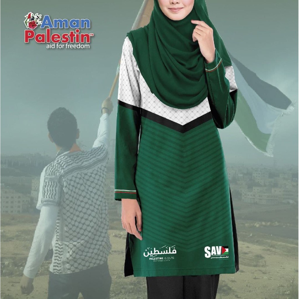 Baju Muslimah Palestin Labuh Blouse Murah Baju Jersi Muslimah Palestin ...