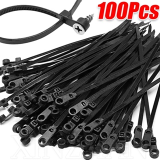 100Pcs 7.9Mm X 300Mm Exhaust Heat Stainless Steel Cable Ties Wrap Meta
