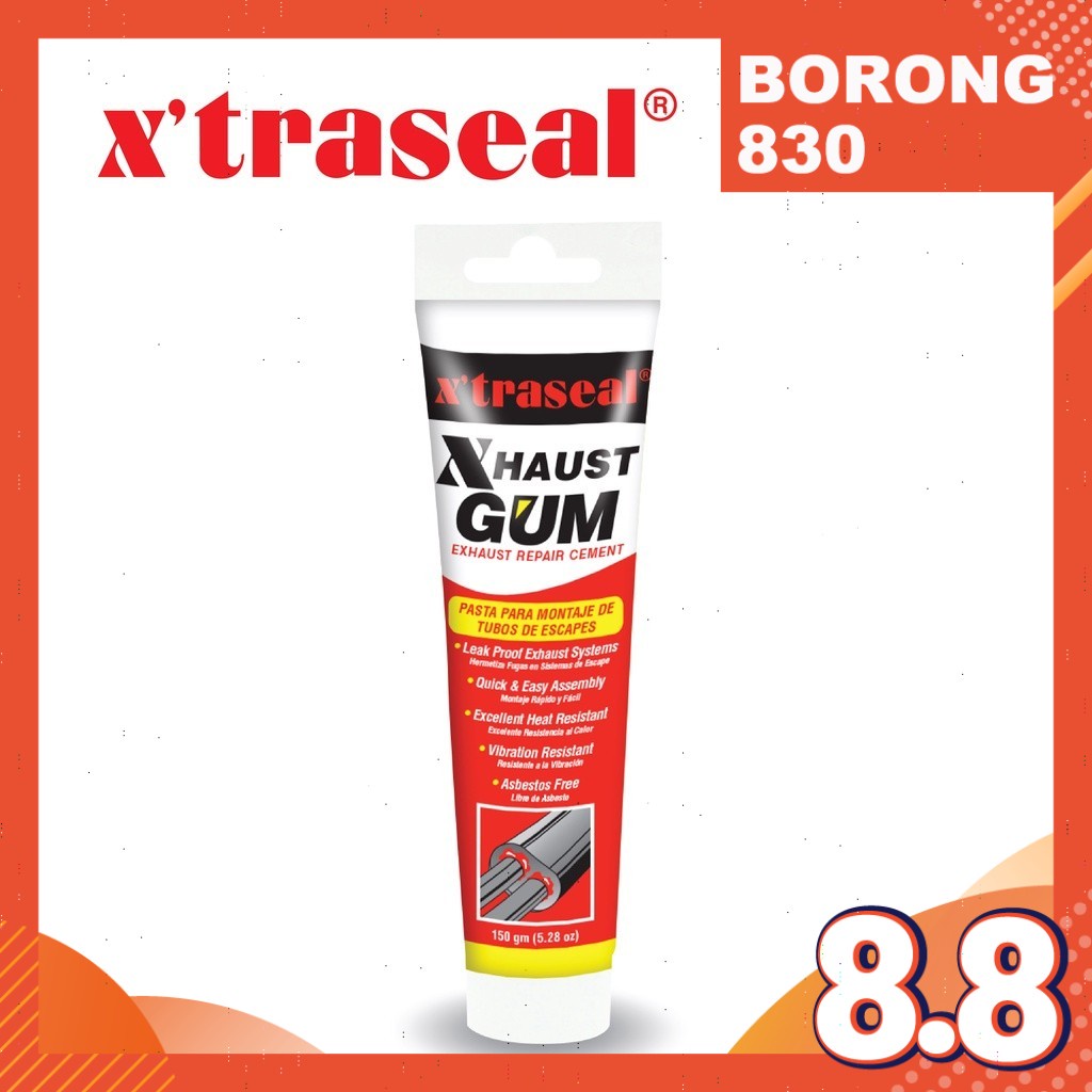 X'traseal Xhaust Gum Exhaust Repair Cement 150g Shopee Malaysia