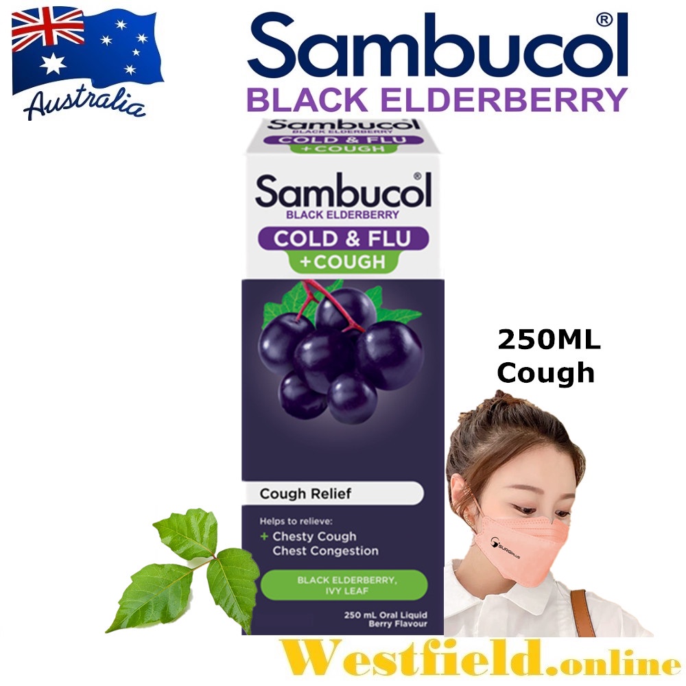 [Australia Import 09/2025] Sambucol Cold & Flu Cough Relief Syrup For ...