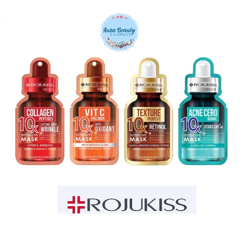 (1 Sheet) Rojukiss 10 X Intensive Mask 24 Ml. 10X New Formula Facial ...