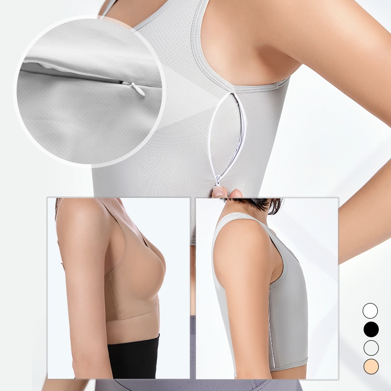 Women's Corset Underwear Breathable Flat Breast Binder Corset Side