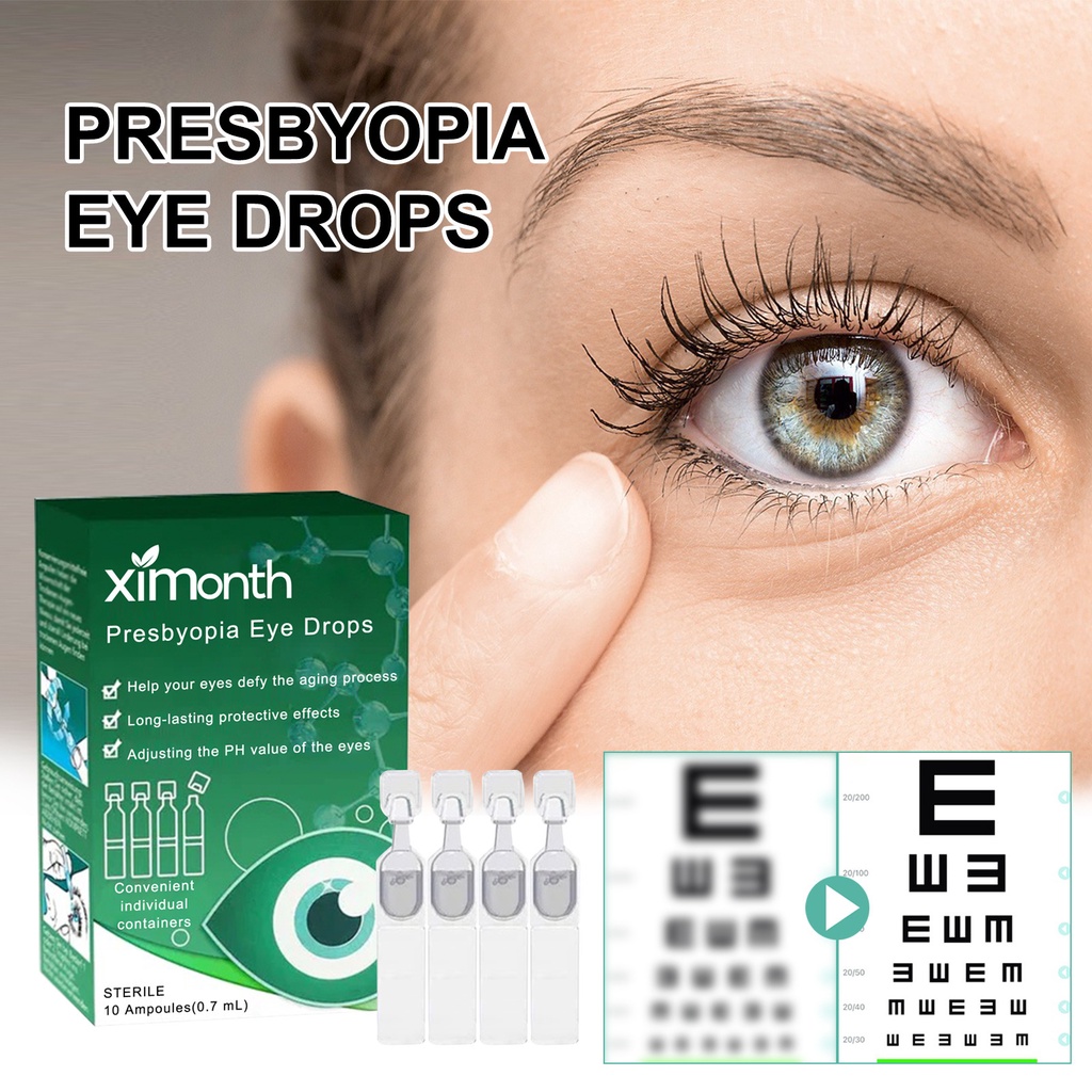 Eye Drops for Presbyopia Dry Red Eyes Visual Fatigue Improving