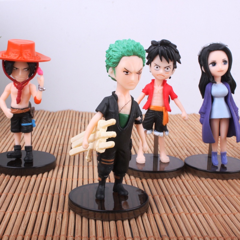 6Pcs/Set Japan Anime One Piece Monkey D Luffy Roronoa Zoro Nico Robin ...