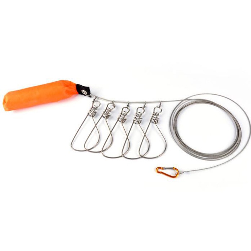 5m Fishing Lock Buckle Stainless Steel Live Fish Lock Belt Fishing ...