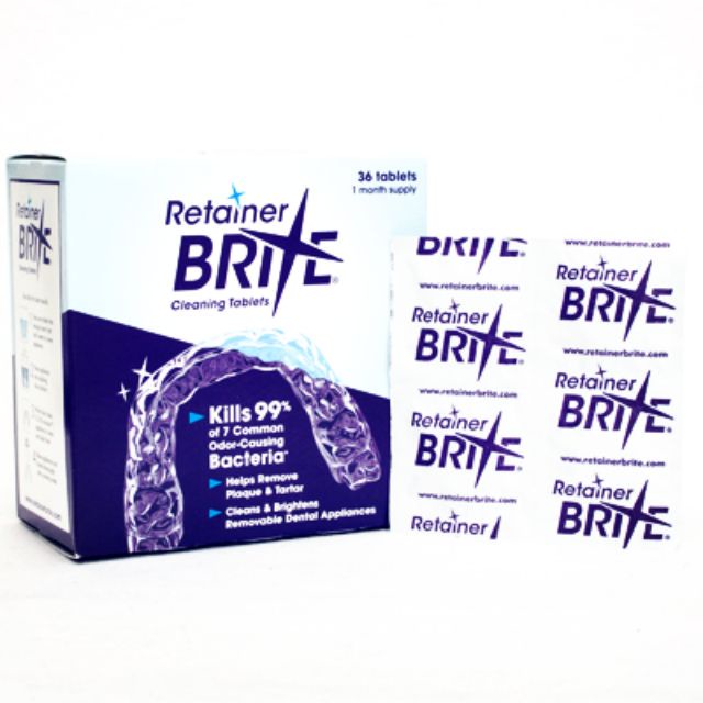 Retainer Brite Cleaning Tablets(Aligners/Mouthgaurd/Ortho Retainer