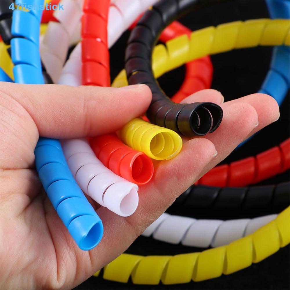 M365 Electric Scooter Spiral Cable Wrap - Brake Line Protector Cover In Yellow