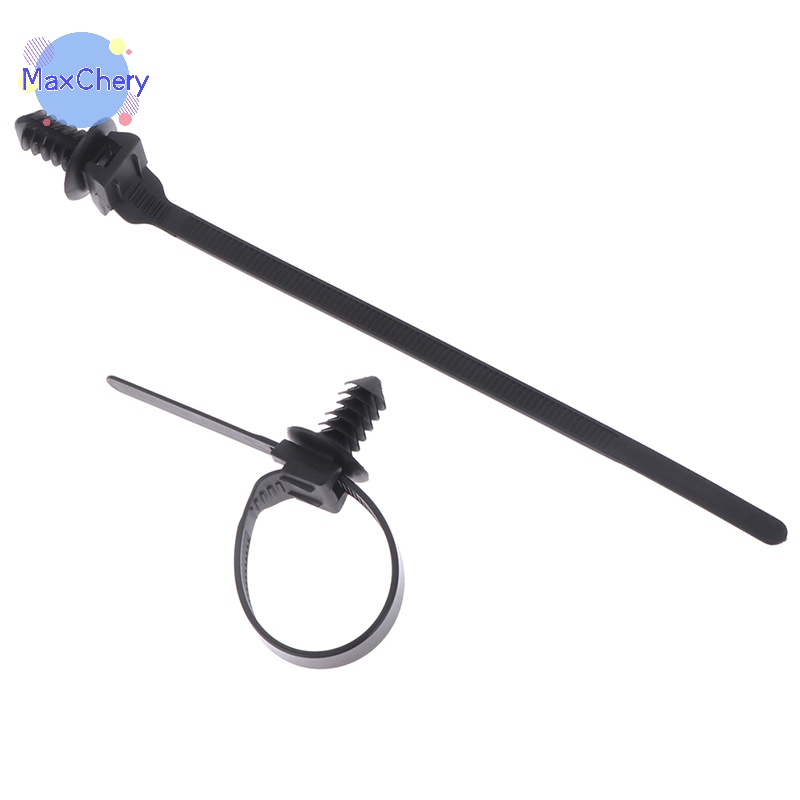 MCHY> Removable Threaded M6 M8Hole Nylon Plastic Vehicle Cable Tie Car ...