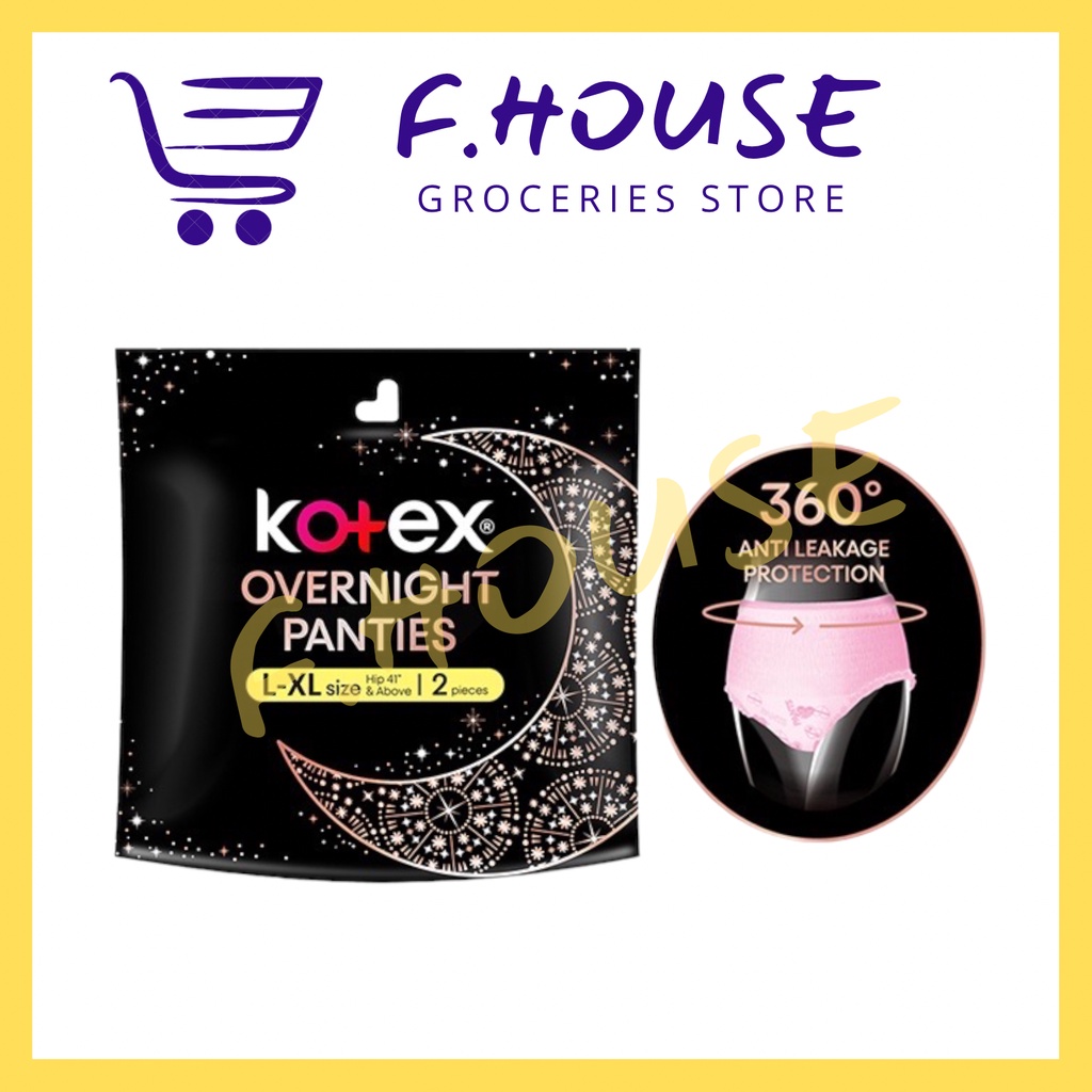 Kotex Overnight Panties Size L/XL (2 Pcs) Shopee Malaysia