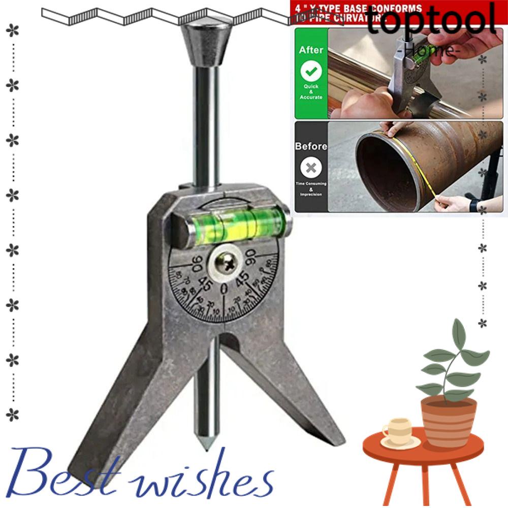 TOPTOOL Pipe Center Mark Ruler, Center Finder Tool with Centering Head
